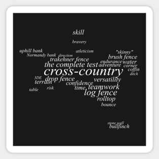 Equestrian Dictionary - Cross-country Sticker